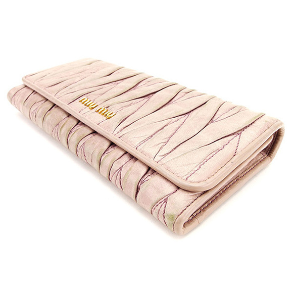 Miu Miu Long Wallet Pink - Matelasse - Picture 3 of 6